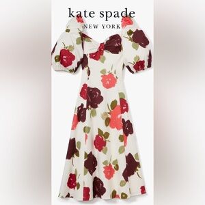Kate Spade Just Rosy Beau Midi Dress